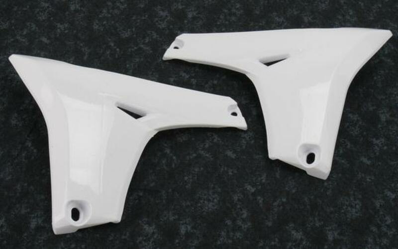 UFO Lower Radiator Covers White Yamaha YZ450F