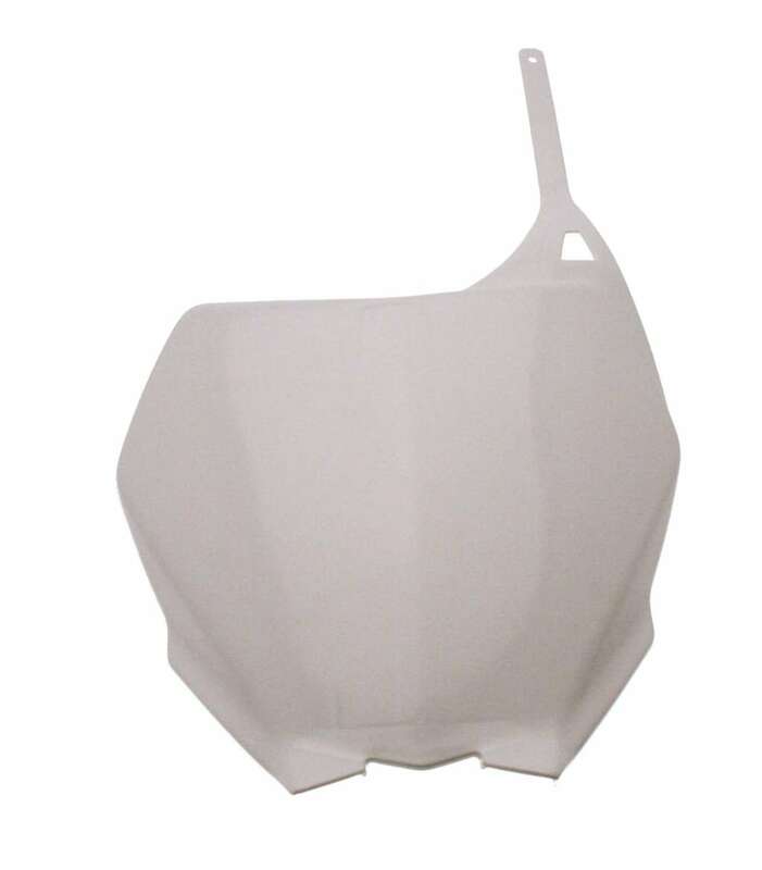 UFO Front Plate Husqvarna White Yamaha YZ125/250