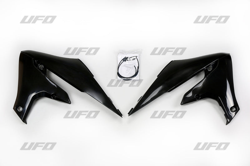 UFO Radiator Covers Black Yamaha YZF450F