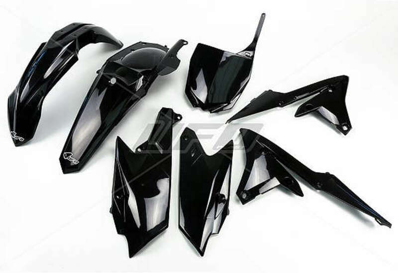 UFO Plastic Kit Black Yamaha YZ250F/450F