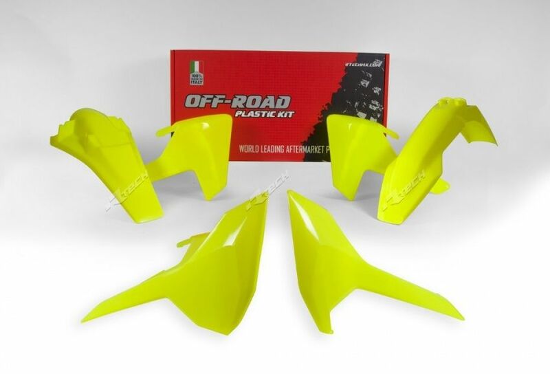 RACETECH Plastic Kit Neon Yellow Husqvarna TE/FE