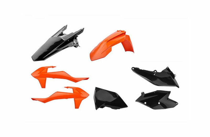 POLISPORT MX Plastic Kit Orange/Black KTM SX/SX-F