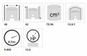 POLINI Cylinder Kit Ã˜54mm 75,96CC Minarelli SER.6000