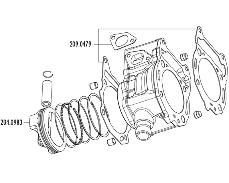 POLINI Cylinder Kit Euro 3 / 4