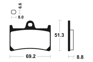 TECNIUM Sintered Metal Brake Pads - MTR134