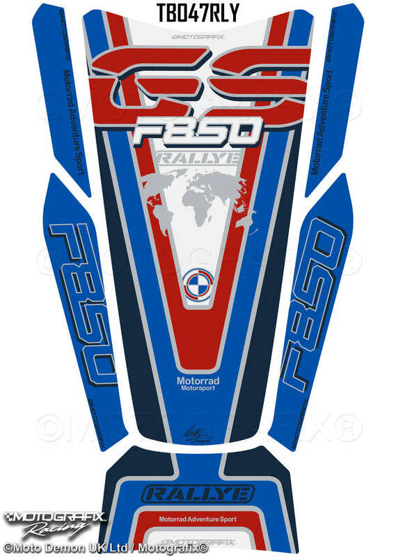 MOTOGRAFIX Tank Pad 6pcs Blue BMW F850GS