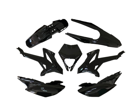V PARTS Plastics Kit OEM Type Black Rieju MRT