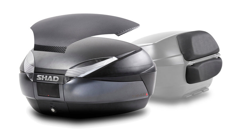 SHAD SH48 DG Top Case + Backrest Dark Grey