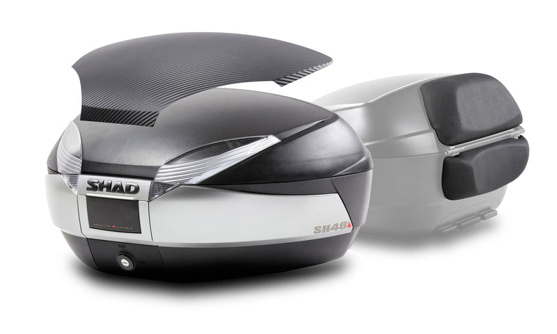 SHAD SH48 NT Top Case + Backrest Titanium