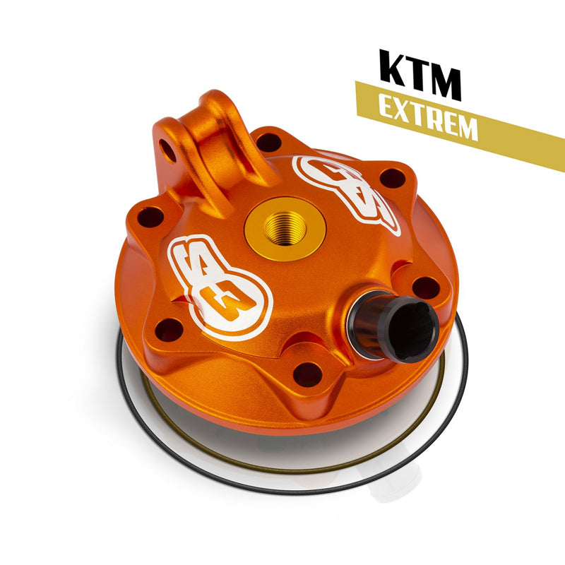 S3 Extreme Enduro Cylinder Head & Insert Kit Low Compression Orange KTM - 1093365