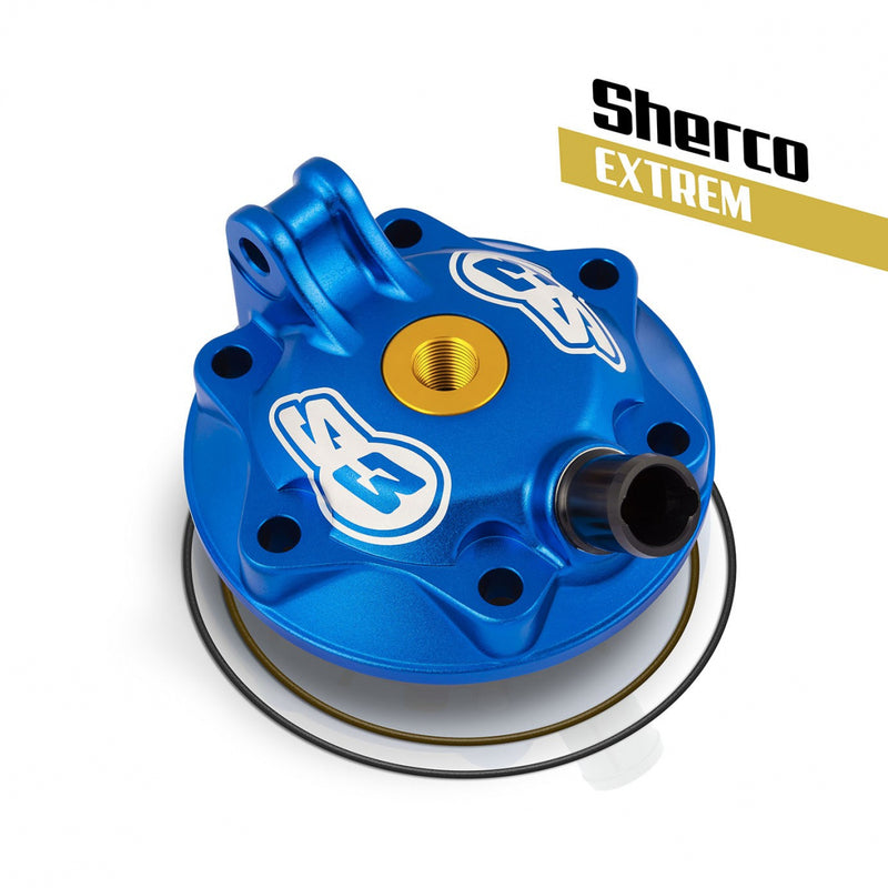 S3 Extreme Enduro Cylinder Head & Insert Kit Low Compression Blue Sherco - 1093366