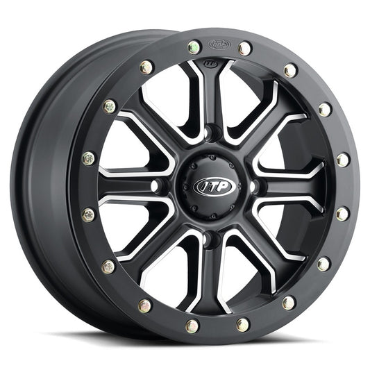 ITP Velocity Wheel 15x7 4x137 5+2 (+40mm) Matte Black/Polished
