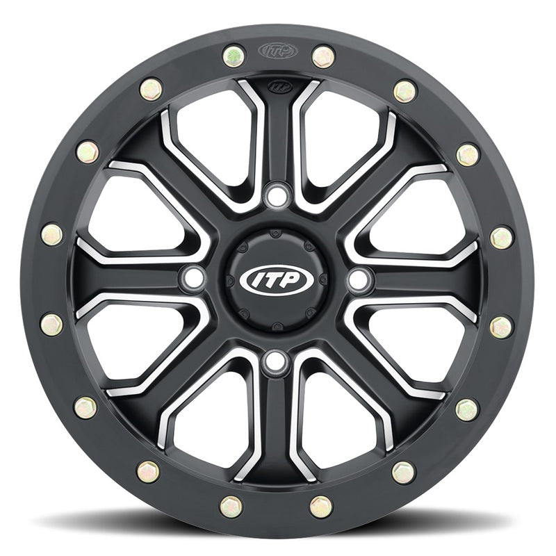 ITP Velocity Wheel 15x7 4x156 5+2 (+40mm) Matte Black/Polished