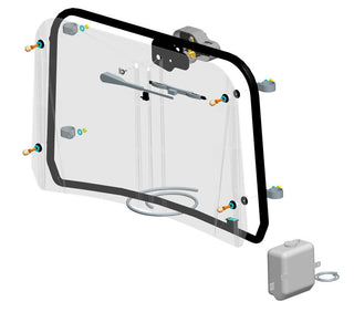 SARRAZIN Front Windshield Polycarbonate with Wiper Polaris Ranger - 1095834001