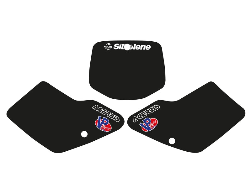 TECNOSEL Plate Stickers Black Kawasaki KX125/250 - 1095864002