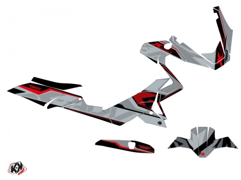 KUTVEK Energy Graphic Kit Grey/Red Honda X ADV