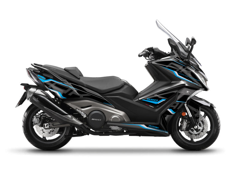 KUTVEK Energy Graphic Kit Black/Blue Kymco AK 550