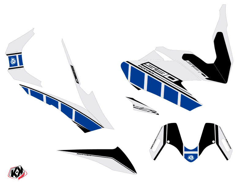 KUTVEK Vintage Graphic Kit Grey/Blue Yamaha T-Max 530