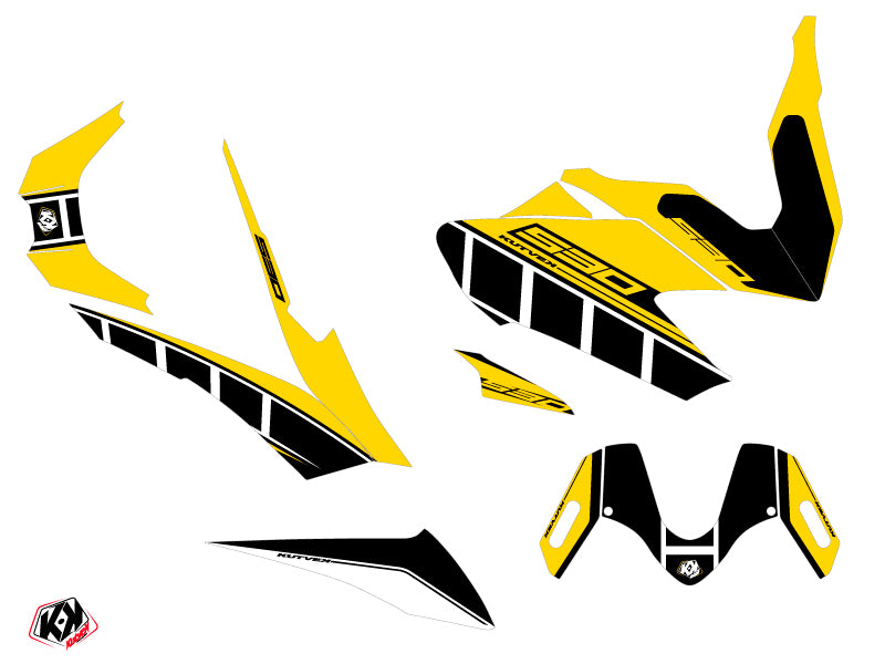 KUTVEK Vintage Graphic Kit Yellow Yamaha T-Max 530