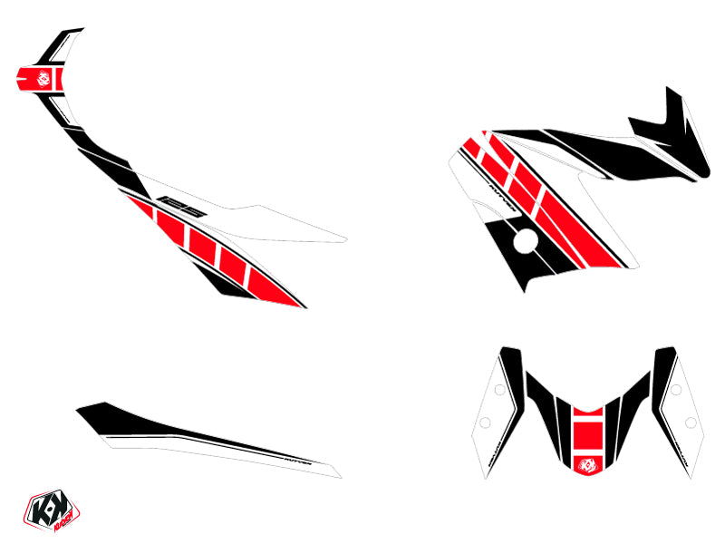 KUTVEK Vintage Graphic Kit Red Yamaha X-Max 125