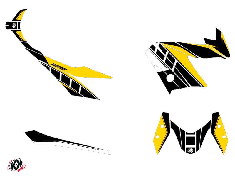 KUTVEK Vintage Graphic Kit Yellow Yamaha X-Max 125