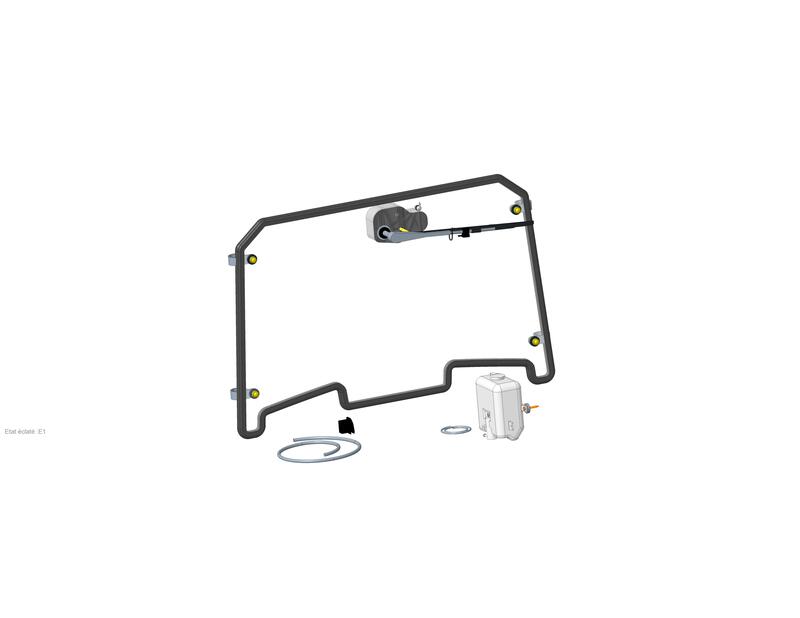 SARRAZIN Front Windshield Polycarbonate with Wiper Polaris RZR 1000 S EPS