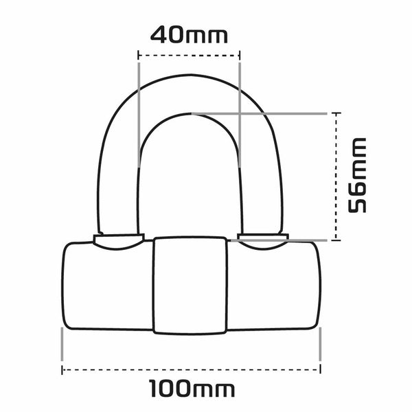 OXFORD HD MAX Disc Lock - Ã˜14mm Yellow