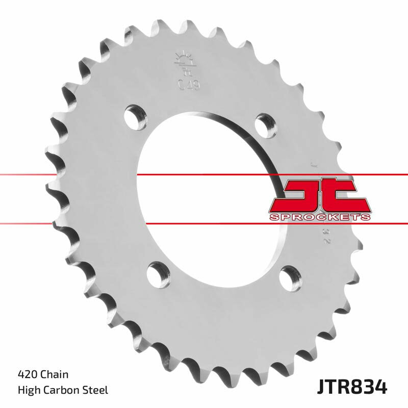 JT SPROCKETS Steel Standard Rear Sprocket 834 - 420 - 1096557001
