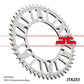 JT SPROCKETS Aluminium Ultra-Light Self-Cleaning Rear Sprocket 251 - 520 - 1096568005