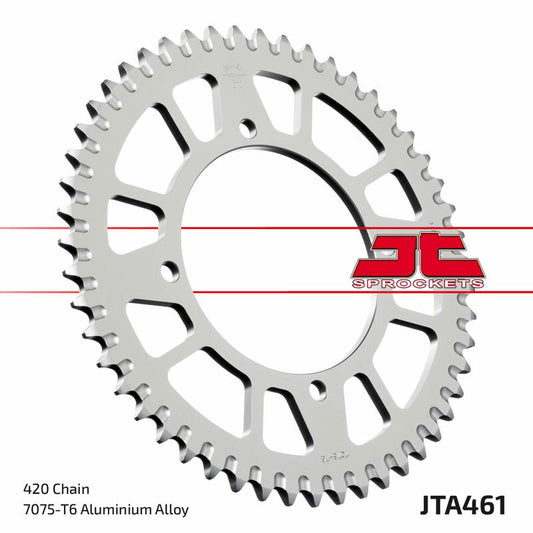 JT SPROCKETS Aluminium Ultra-Light Self-Cleaning Rear Sprocket 461 - 420 - 1096570003