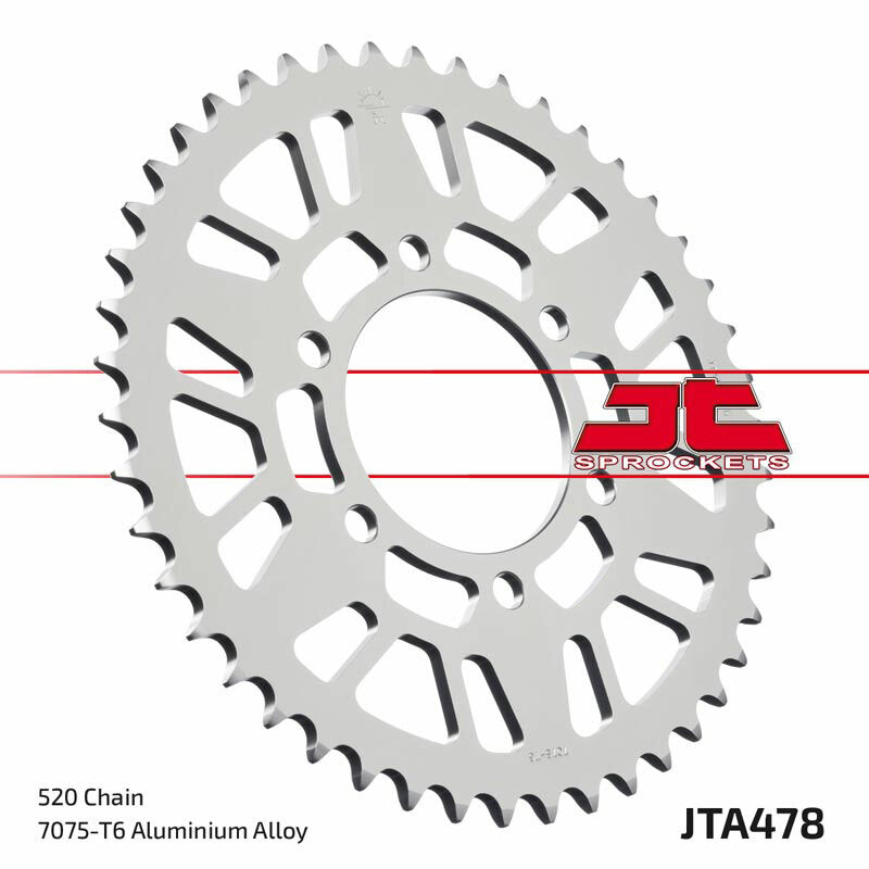 JT SPROCKETS Aluminium Ultra-Light Rear Sprocket 478 - 520 - 1096571004
