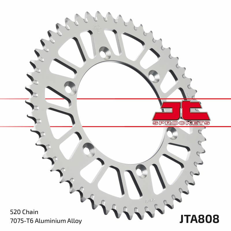 JT SPROCKETS Aluminium Ultra-Light Self-Cleaning Rear Sprocket 808 - 520 - 1096576004