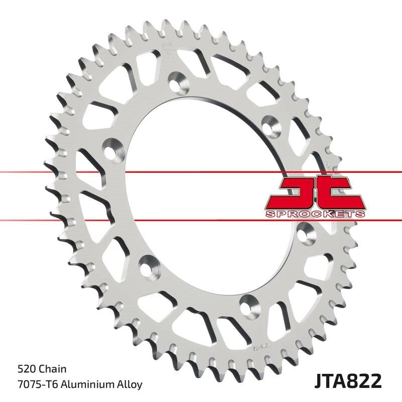 JT SPROCKETS Aluminium Ultra-Light Self-Cleaning Rear Sprocket 822 - 520 - 1096577001