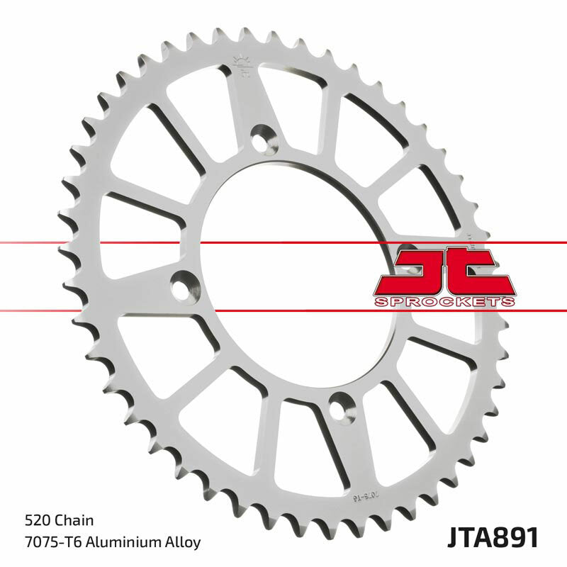JT SPROCKETS Aluminium Ultra-Light Rear Sprocket 891 - 520 - 1096581001