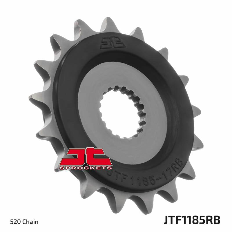 JT SPROCKETS Front Sprocket 17 Teeth Steel Noise-Free 520 Pitch Type 1185