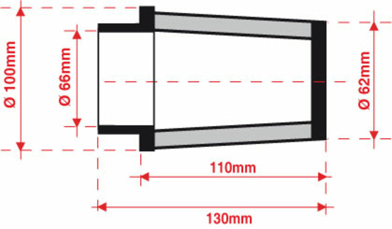 BMC Air Filter Tapered Ã˜66mm - FMSA66-110