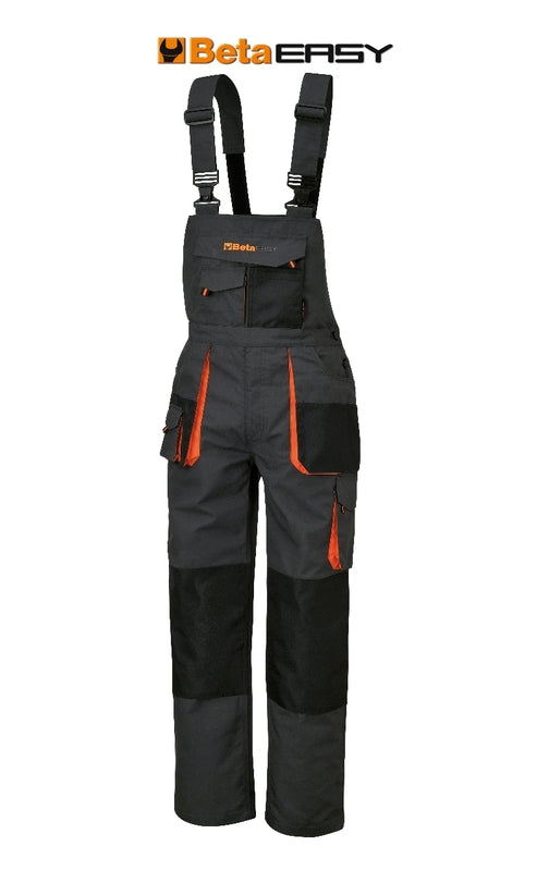 BETA Work Overalls in T/C canvas 260 g/mÂ² Oxford Inserts Grey Size XL
