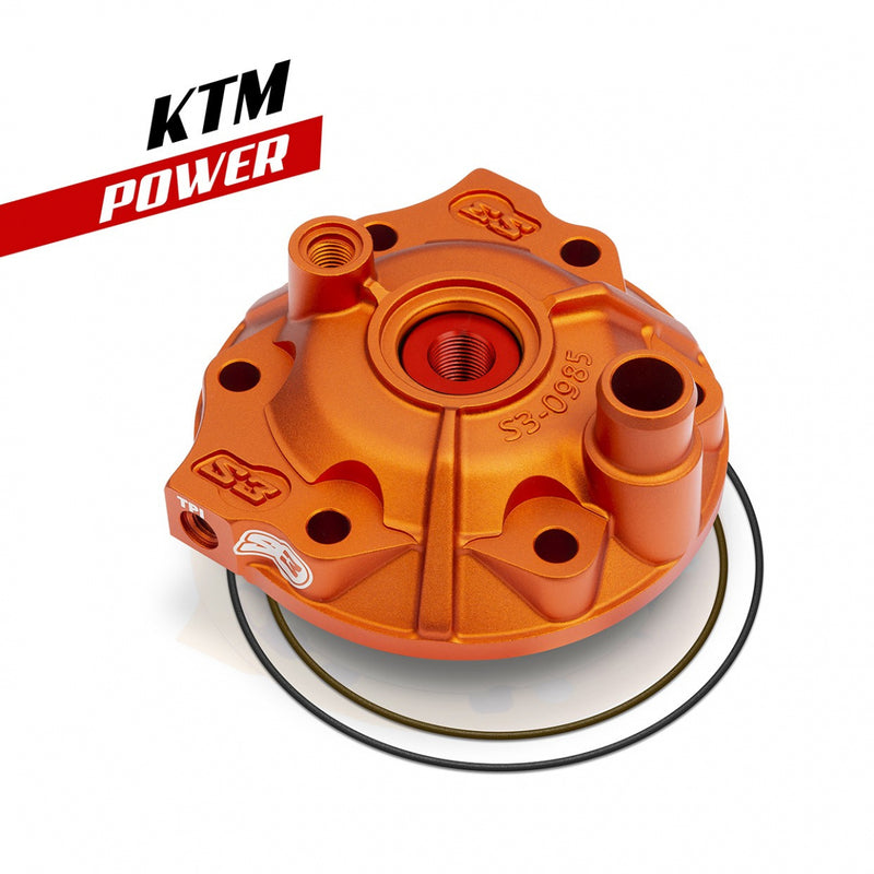 S3 Power Cylinder Head & Insert Kit High Compression - Orange KTM/Husqvarna - 1101230