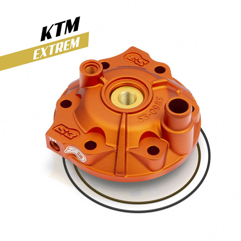 S3 Power Cylinder Head & Insert Kit High Compression - Orange KTM/Husqvarna - 1101738