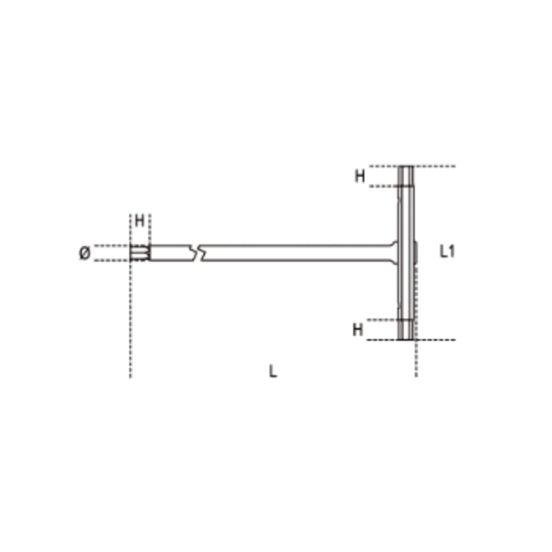 BETA Male 6 points T-Handle Wrenches - 10mm