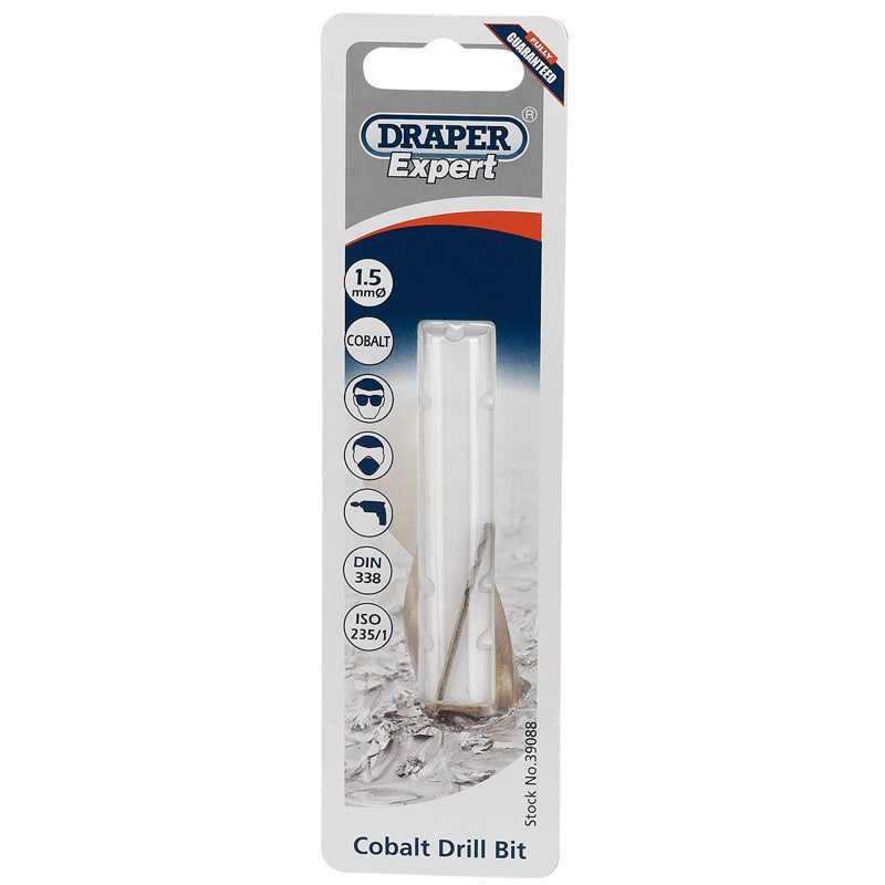 DRAPER Ã˜1.5mm HSS Cobalt Twist Drill