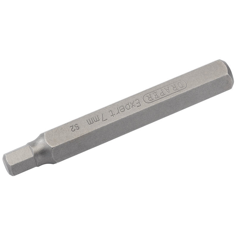 DRAPER hexagonal 7mm spare bits - Length 75mm
