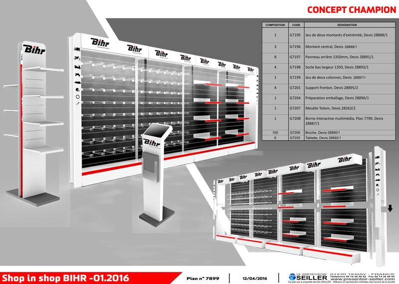 BIHR Shop-in-shop concept store - Champion