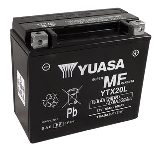 YUASA W/C-Batterie, wartungsfrei, werkseitig aktiviert – YTX20L FA