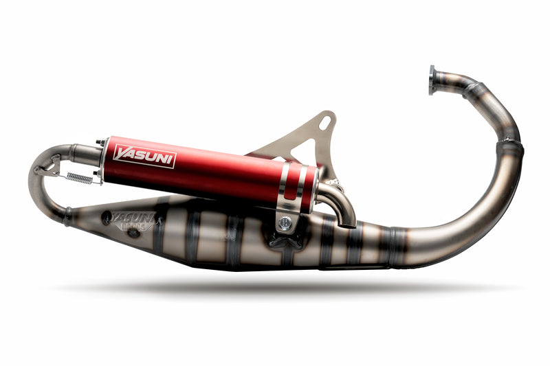 YASUNI Carrera 10 Full Exhaust System Red - Minarelli Vertical