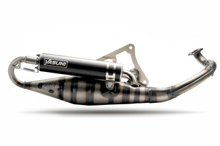 YASUNI Carrera 10 Komplettauspuffanlage Schwarz - Peugeot