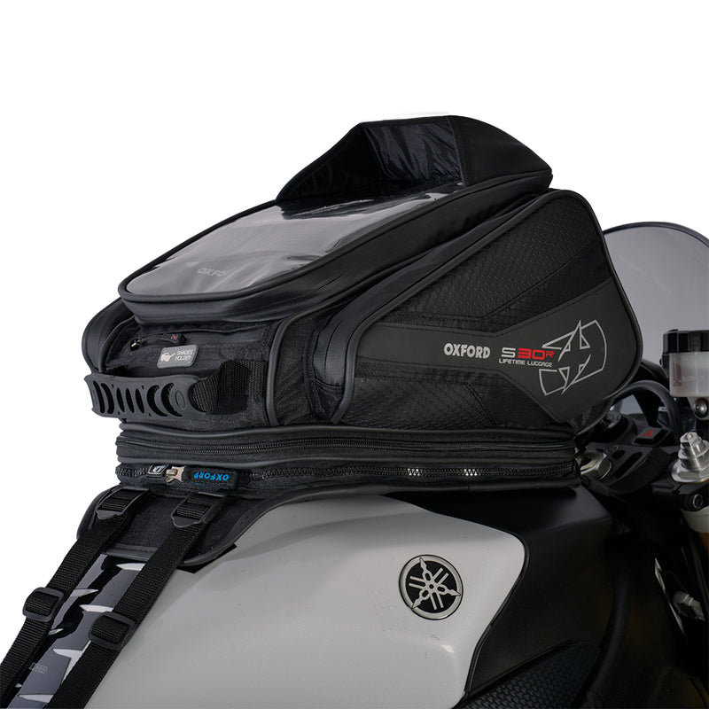OXFORD S30R Strap-On Tank Bag Black 30L