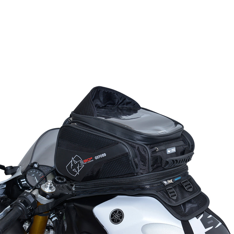 OXFORD S30R Strap-On Tank Bag Black 30L