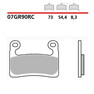 BREMBO Racing Carbon-Keramik-Bremsbeläge - 07GR90RC