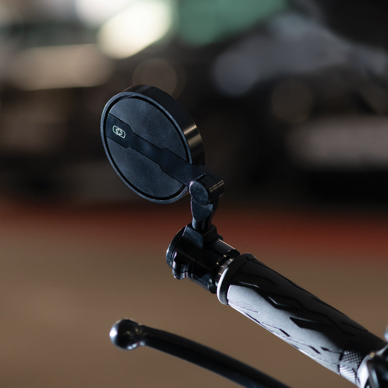OXFORD Cafe Bar End Universal Mirror - Black (1pc)